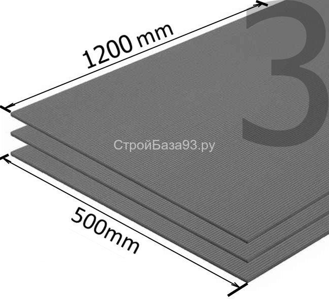 Подложка листовая под ламинат Solid 3 мм (полистирол) (6 м2 уп)