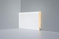 Напольный плинтус DeArtio ПРЕМИУ Universal U102 – 100 мм белый