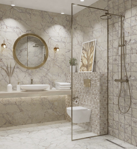 Декор настенный Primavera Elise Beige Decor 01 30x90 см (DNG07-01)