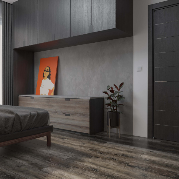 SPC Ламинат Planker Rockwood Дуб Оникс 1001 (1220х150х4 мм, 2,196 м2/уп)