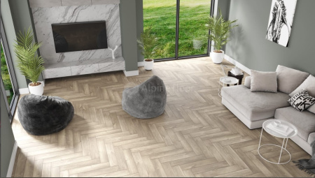 SPC ламинат ALPINE FLOOR Коллекция PARQUET LIGHT Дизайн ЕСО 13-5 Дуб Натуральный Отбеленный (600х125х4 мм)