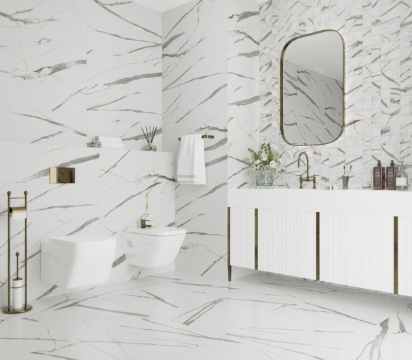 Плитка настенная Primavera Signorina Gold A 30x90 см (CR15A)