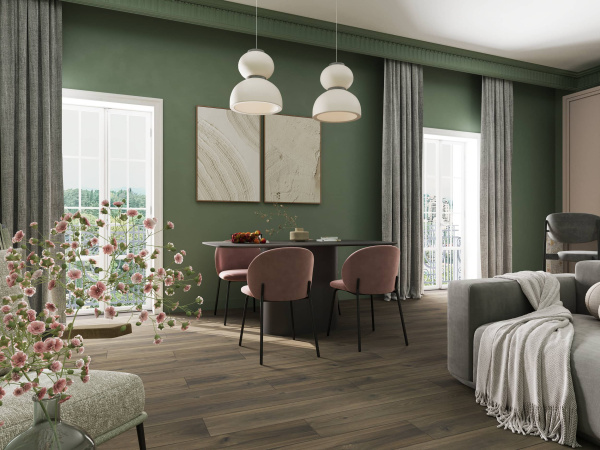 Ламинат 	EVERSENSE EL1039 ДУБ ВИРДИА КОРИЧНЕВЫЙ