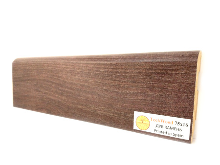 Плинтус Teckwood Цветной  Дуб Камень 75