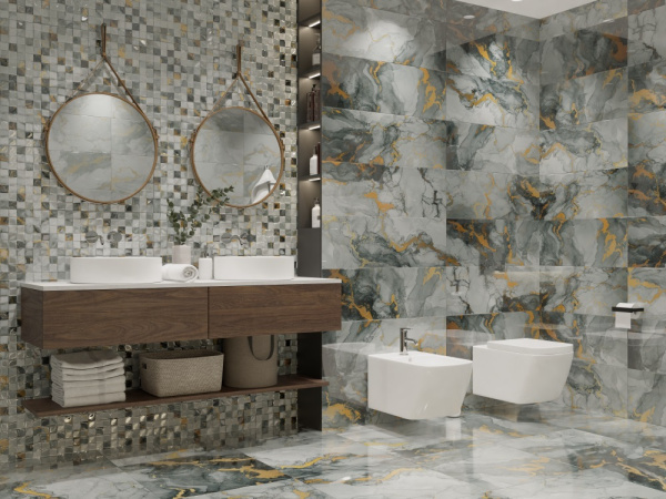 Плитка настенная Primavera Tiziana Gold B 30x90 см (GL04B)