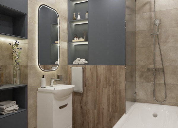 Керамогранит Primavera Taiga Mink 20x80 см (WD03)