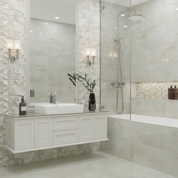 Плитка настенная Primavera Amore Beige A 30x90 см (GL08A)