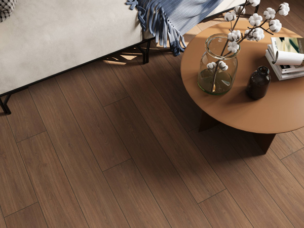 Ламинат 	EVERSENSE EL2153 ДУБ КАСЕЛЛА КОРИЧНЕВЫЙ