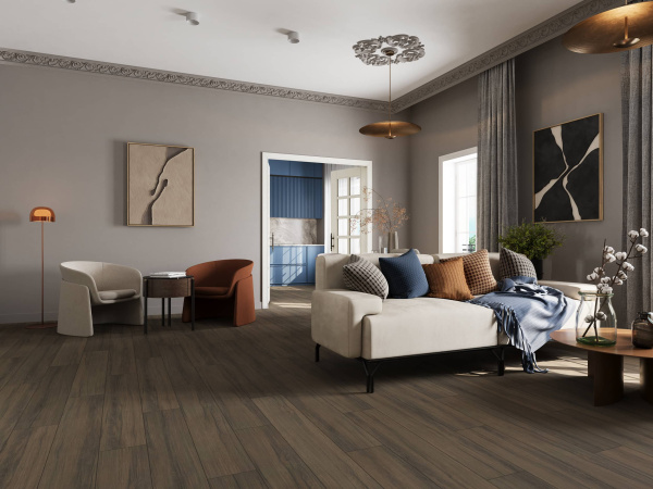 Ламинат 	EVERSENSE EL1044 ДУБ ТИЧИНО БРАУН