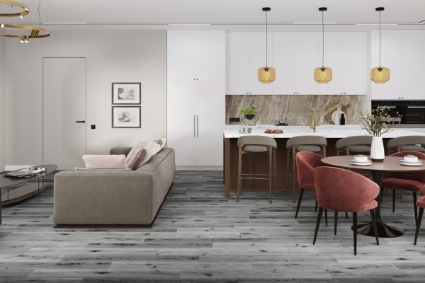 LVT кварц-виниловая плитка Damy Floor коллекция Family - Дуб Сильвер/Silver Oak T7020-23 LVT кварц-виниловая плитка Damy Floor коллекция Family - Дуб Сильвер/Silver Oak T7020-23
