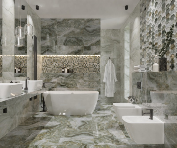 Декор настенный Primavera Hypnose Grey Decor 01 30x90 см (DG10-01)